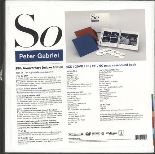 Peter Gabriel - So（25周年記念デラックスBOXセット） 25th Anniversary Deluxe Box Set | Peter Gabriel